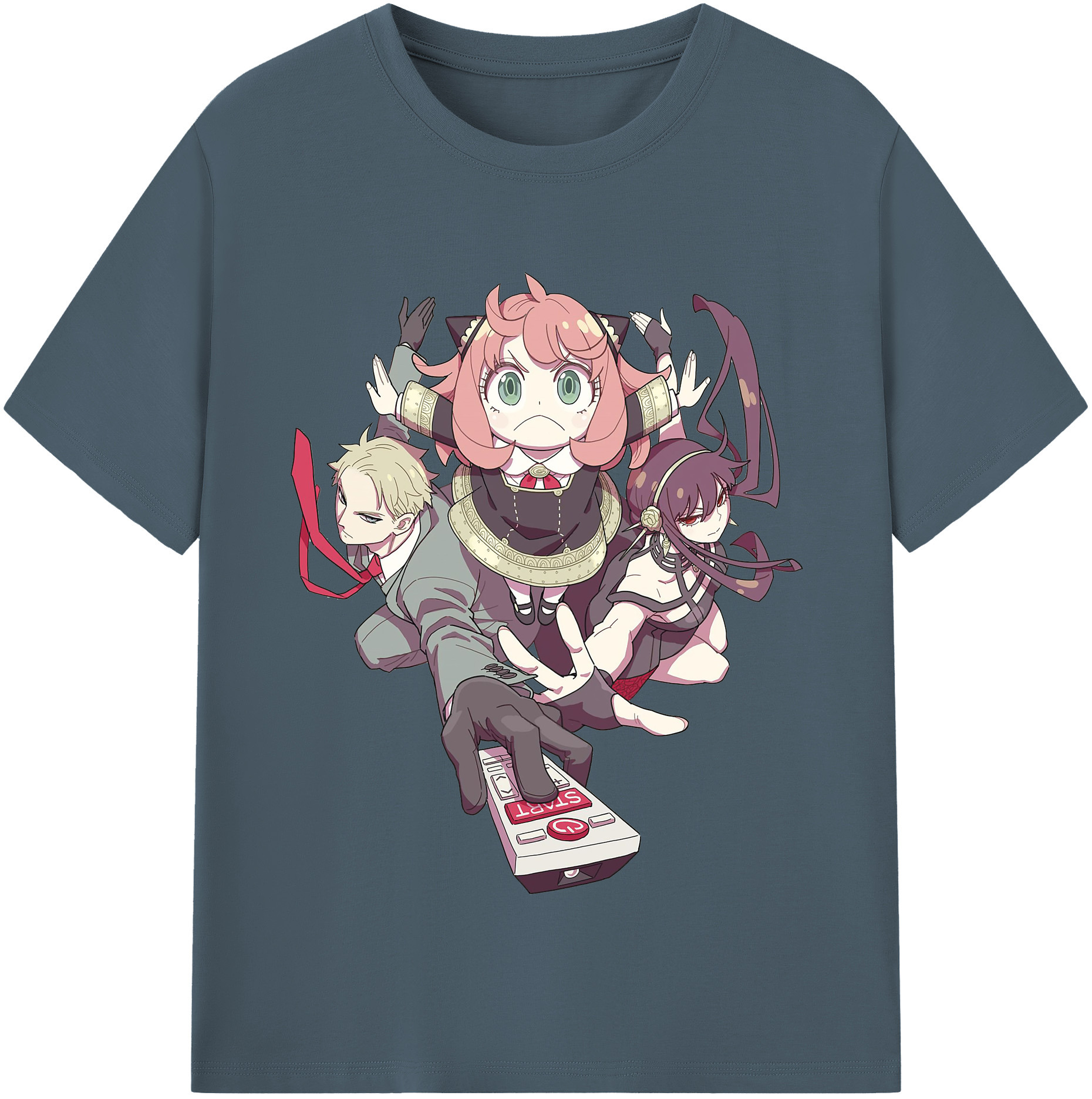 （画像用） SPY×FAMILY间谍家家酒 綿100％半袖Tシャツ（フロントプリント）
